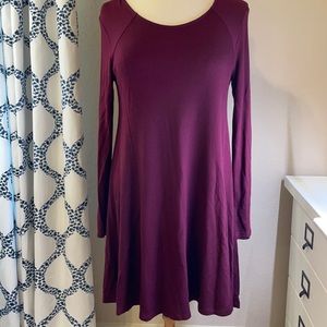 Lush burgundy knit dress Sz S